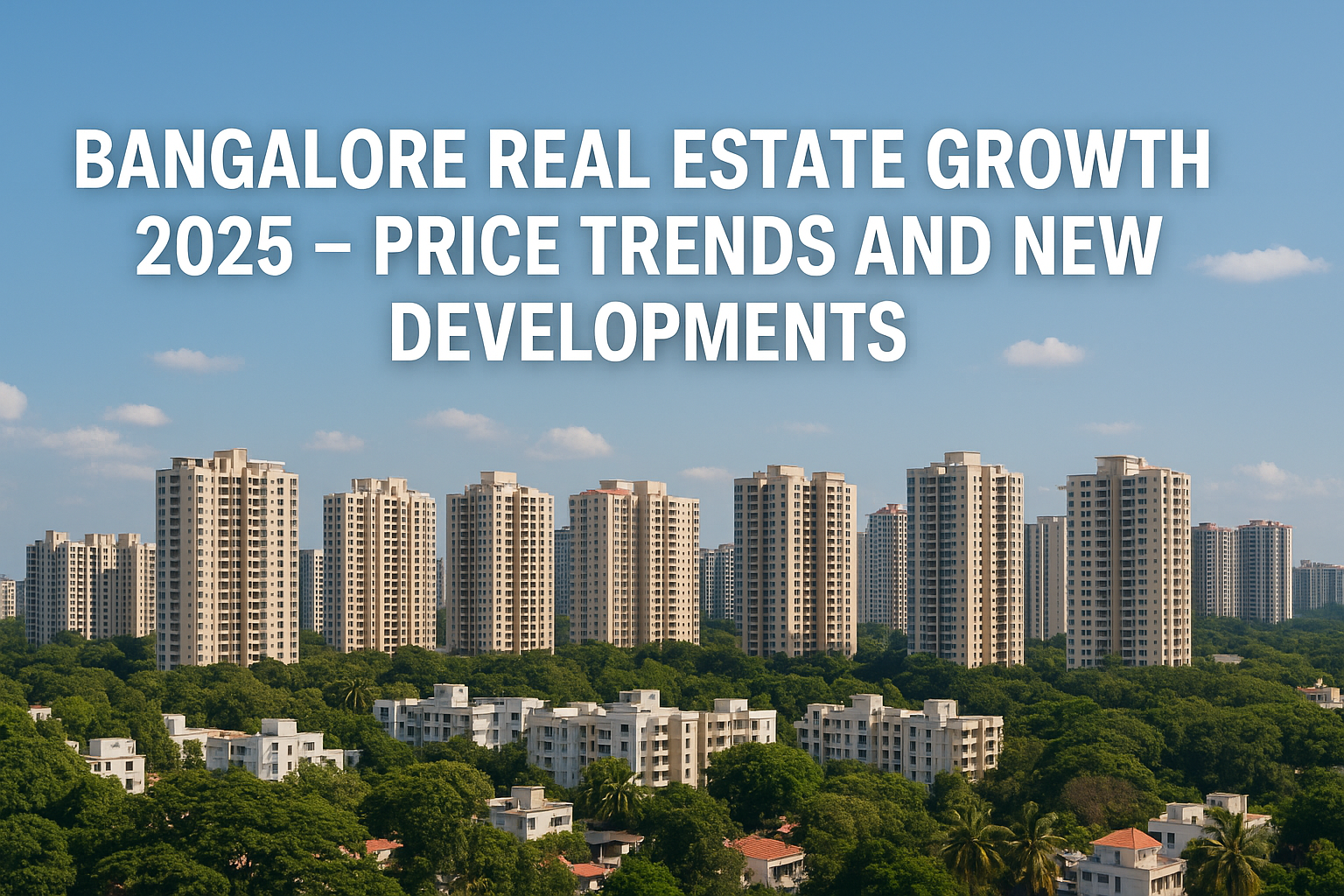 Bangalore Real Estate Growth 2025 – Price Trends and New Developments