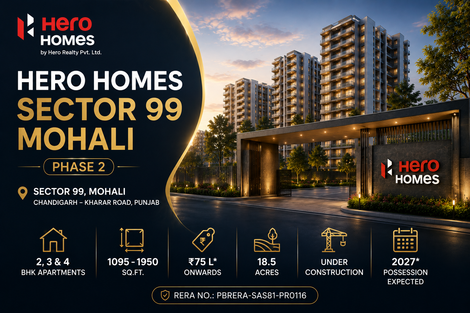 Hero Homes Sector 99 Mohali Phase 2