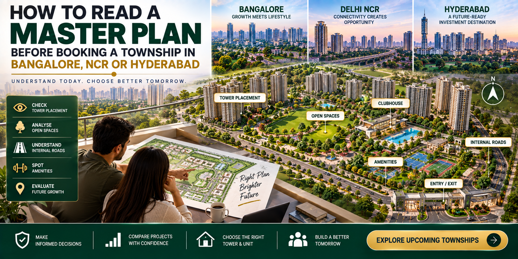 How to Read a Master Plan Before Booking a Township in Bangalore, NCR or Hyderabad